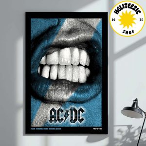 AC DC PWR Up Tour 2025 Concert Poster For Edinburgh Scotland At Murrayfield Stadium On August 21th 2025 Home Decor Poster Canvas