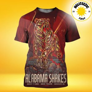 Alabama Shakes Event Poster At Greek Theatre In Berkeley CA On August 14 2025 All Over Print Shirt