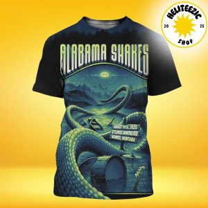 Alabama Shakes Event Poster In Bonner Montana At Kettlehouse Amphitheater On August 19th 2025 All Over Print Shirt