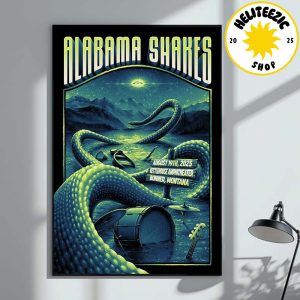 Alabama Shakes Event Poster In Bonner Montana At Kettlehouse Amphitheater On August 19th 2025 Home Decor Poster Canvas