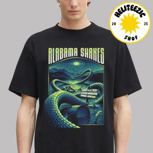 Alabama Shakes Event Poster In Bonner Montana At Kettlehouse Amphitheater On August 19th 2025 Unisex T-Shirt