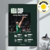 Indiana Pacers 2025 Emirates NBA Cup Schedule Home Decor Poster Canvas