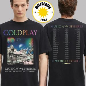 Coldplay Music Of The Spheres World Tour 2025 Merch Tee At Craven Park In Hull UK On August 18 And 19 2025 Two Sided Unisex T-Shirt