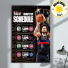 Detroit Pistons 2025 Emirates NBA Cup Schedule Home Decor Poster Canvas