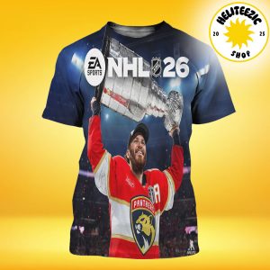EA Sports NHL 26 Cover Matthew Tkachuk Florida Panthers All Over Print Shirt