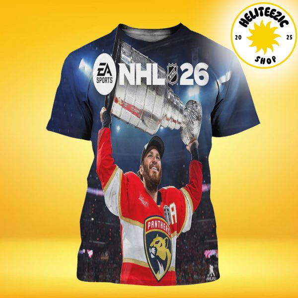 EA Sports NHL 26 Cover Matthew Tkachuk Florida Panthers All Over Print Shirt