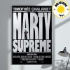 First Poster For Josh Safdie’s Marty Supreme Starring Timothée Chalamet On Chrismas Home Decor Poster Canvas