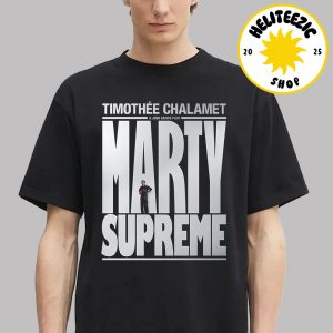 First Poster For Josh Safdie’s Marty Supreme Starring Timothée Chalamet On Chrismas Unisex T-Shirt