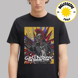 Green Day The Saviors Tour 2025 Event Poster In Bogota Colombia At Viva Claro On August 24th 2025 Unisex T-Shirt
