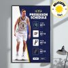 Detroit Pistons 2025 Emirates NBA Cup Schedule Home Decor Poster Canvas