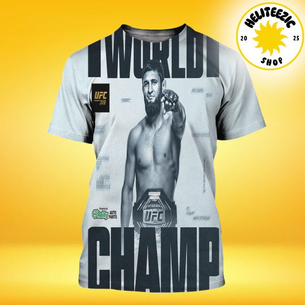 Khamzat Chimaev UFC 319 Are UFC The New Middleweight Champion 2025 All Over Print Shirt