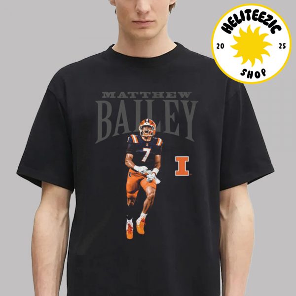 Matthew Bailey Illinois Cartoon NIL Unisex T-Shirt