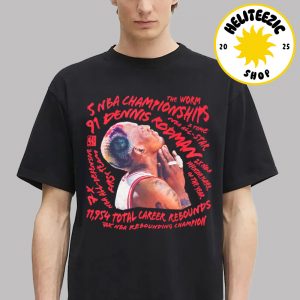 Mitchell And Ness Chicago Bulls Dennis Rodman Abstract Player NBA Unisex T-Shirt