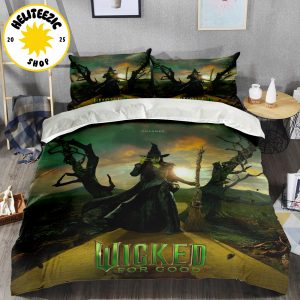 New Poster For Wicked For Good You Will Be Changed Character Cynthia Erivo As Elphaba Only In Theater November 21 2025 Bedding Set