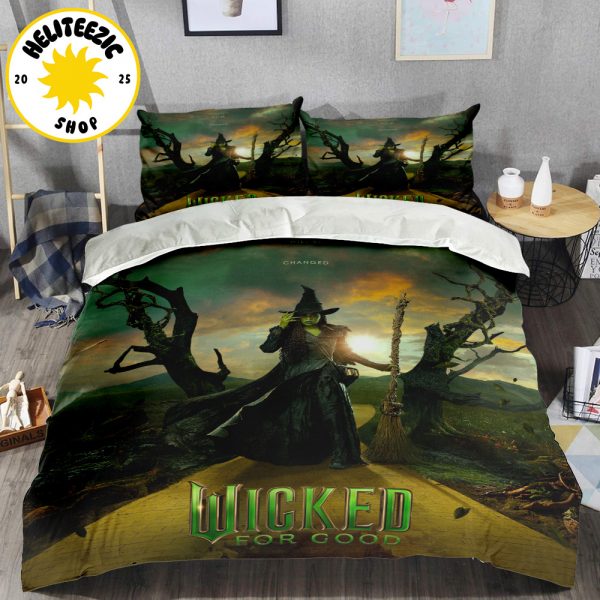 New Poster For Wicked For Good You Will Be Changed Character Cynthia Erivo As Elphaba Only In Theater November 21 2025 Bedding Set