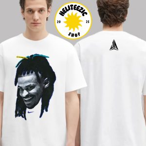 Nike X Ja Morant Memphis Grizzlies NBA Photo Face And Signature Logo Two Sided Unisex T-Shirt
