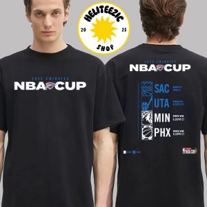 Oklahoma City Thunder 2025 Emirates NBA Cup Schedule Two Sided Unisex T-Shirt