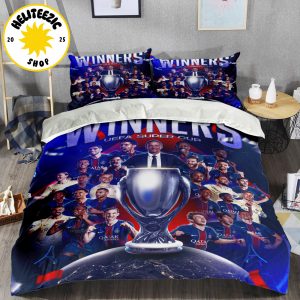 Paris Saint Germain PSG Are Winner UEFA Super Cup 2025 Bedding Set