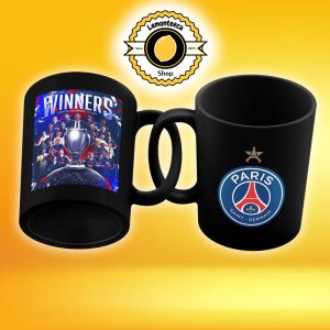 Paris Saint Germain PSG Are Winner UEFA Super Cup 2025 Ceramic Coffee Mug