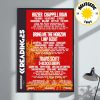 The WHO Event Show Poster in Newark NJ At Prudential Center On August 19 2025 Home Decor Poster Canvas