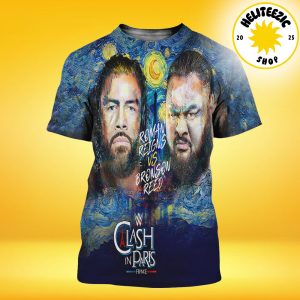Roman Reigns Vs Bronson Reed WWE Clash In Paris On August 31 2025 The Tribal Chief Vs The Tribal Thief All Over Print Shirt