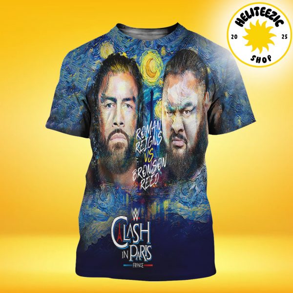 Roman Reigns Vs Bronson Reed WWE Clash In Paris On August 31 2025 The Tribal Chief Vs The Tribal Thief All Over Print Shirt