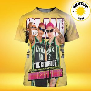 Slam 258 Cover Poster The Studbudz Magazine Courtney Williams And Natisha Hiedeman Minnesota Twinz WNBA 2025 All Over Print Shirt