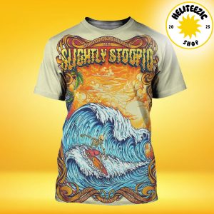 Slightly Stoopid Event Poster Step Into The Sun Summer Tour 2025 In Santa Barbara CA At Santa Barbara Bowl On August 17 2025 All Over Print Shirt