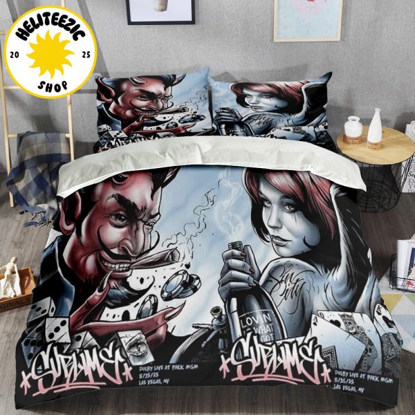 Sublime Event Poster Night 1 And 2 At Park MGM In Las Vegas NY On August 15 And 16 2025 Bedding Set