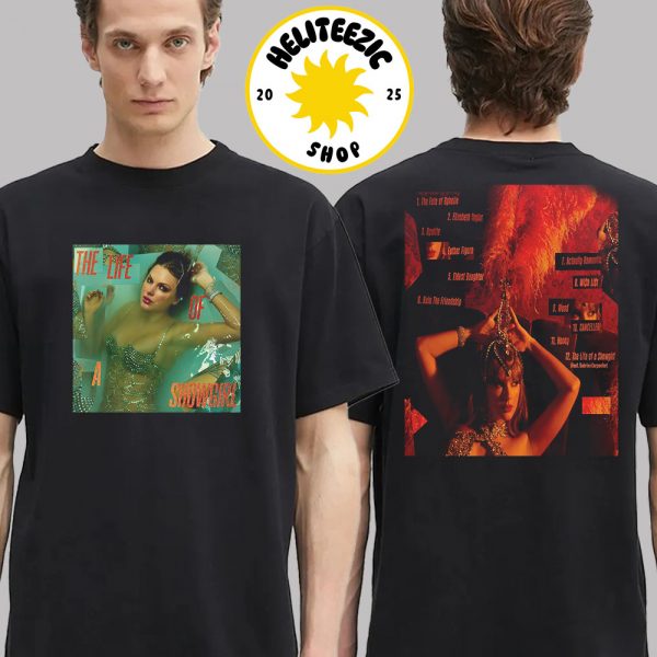 Taylor Swift Tracklist For The Life of a Showgirl Album 2025 Two Sided Unisex T-Shirt