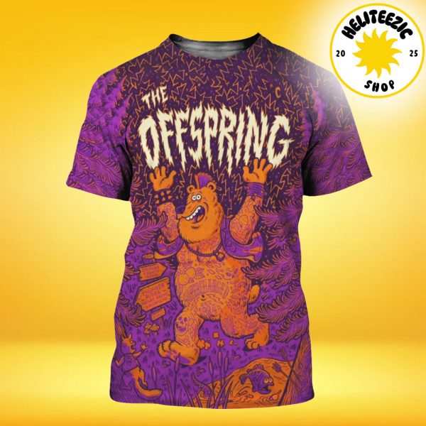 The Offspring Concert Poster For Ridgedale MO At Thunder Ridge Nature Arena On August 20 2025 All Over Print Shirt