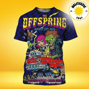 The Offspring Event Poster In Dallas Texas At Dos Equis Pavilion On August 22nd 2025 All Over Print Shirt