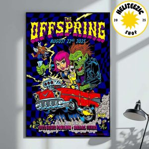 The Offspring Event Poster In Dallas Texas At Dos Equis Pavilion On August 22nd 2025 Home Decor Poster Canvas