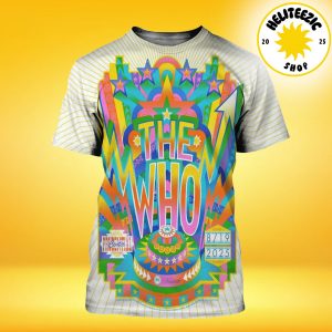 The WHO Event Show Poster in Newark NJ At Prudential Center On August 19 2025 All Over Print Shirt