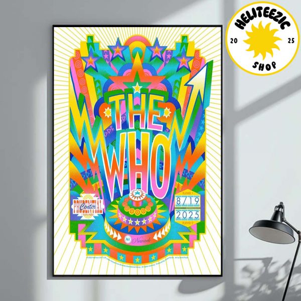 The WHO Event Show Poster in Newark NJ At Prudential Center On August 19 2025 Home Decor Poster Canvas