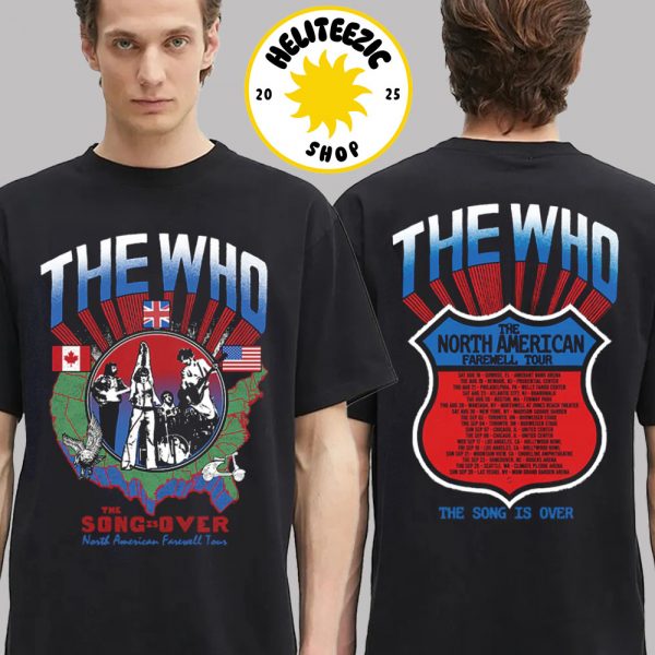 The WHO Merchandise The Song is Over North America Highway Dateback Two Sided Unisex T-Shirt