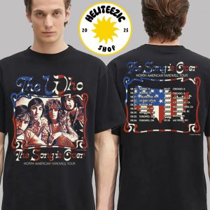The WHO Merchandise The Song is Over North America Photo Dateback Two Sided Unisex T-Shirt
