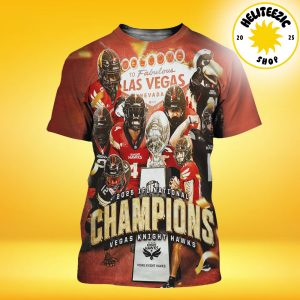 Vegas Knight Hawks Are 2025 IFL National Champions All Over Print Shirt