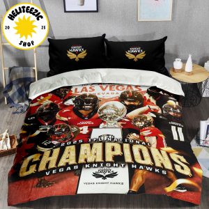 Vegas Knight Hawks Are 2025 IFL National Champions Bedding Set