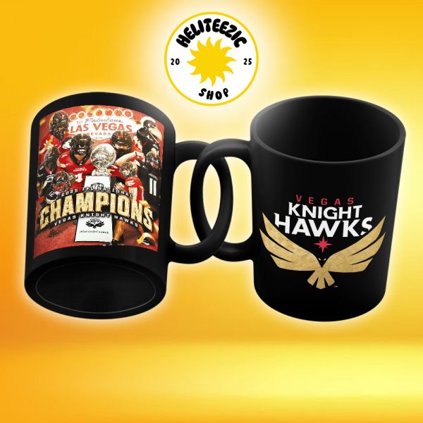 Vegas Knight Hawks Are 2025 IFL National Champions Ceramic Coffee Mug