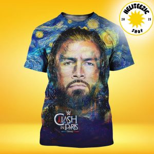 WWE 2025 Clash In Paris Event Poster Cover Roman Reigns On August 31 2025 All Over Print Shirt