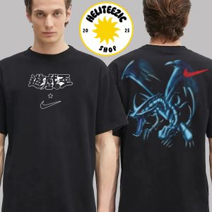 Yu Gi Oh X Nike Solo Swoosh Red Eyes Black Dragon Two Sided Unisex T-Shirt